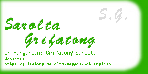 sarolta grifatong business card